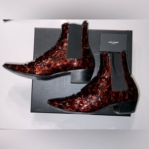 Saint Laurent Patent Leather Boots